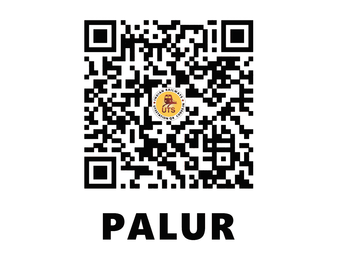 UTS QR Code for PALUR - PALR (SR - TAMIL NADU)
